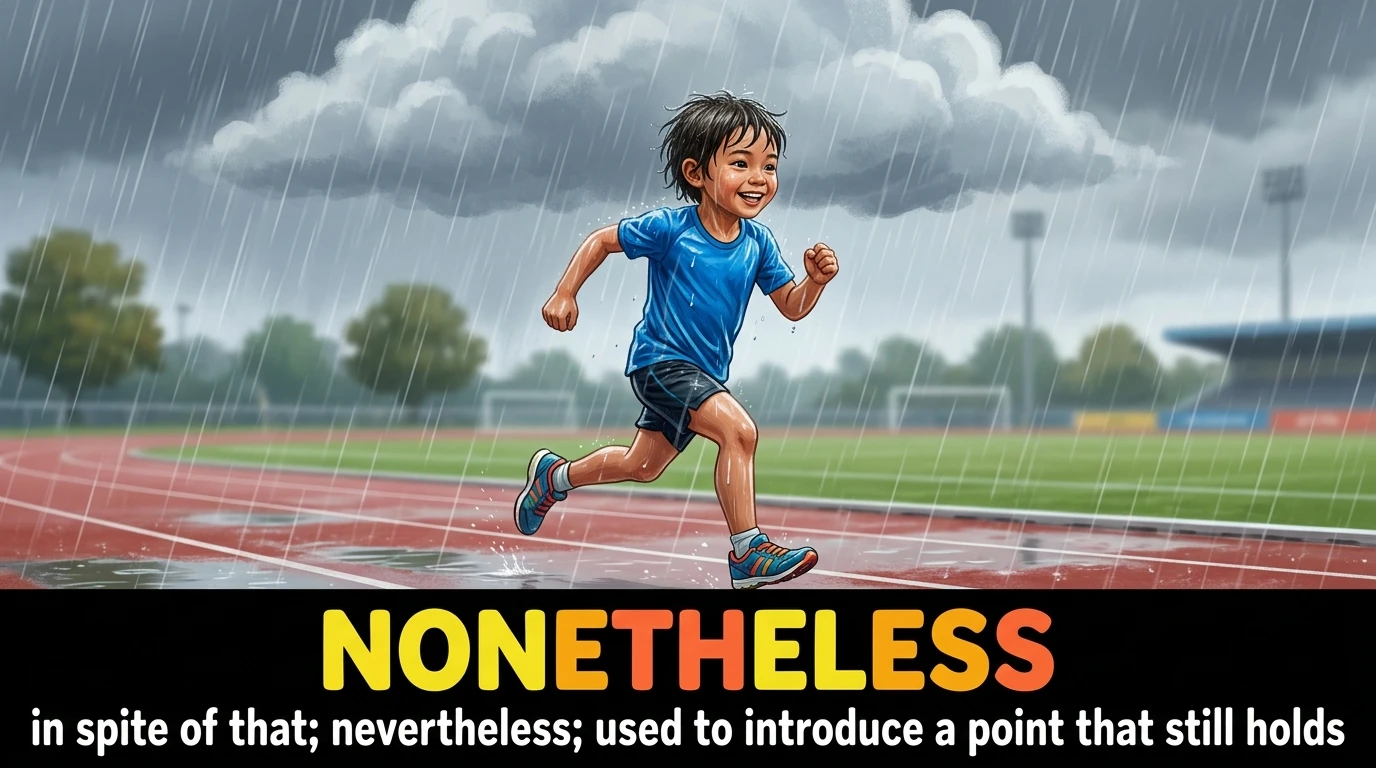 English Illustration for nonetheless